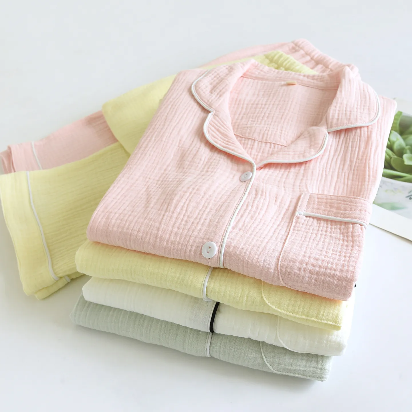 The Long Sleeve - 100% Muslin Cotton Pajama - Image 2